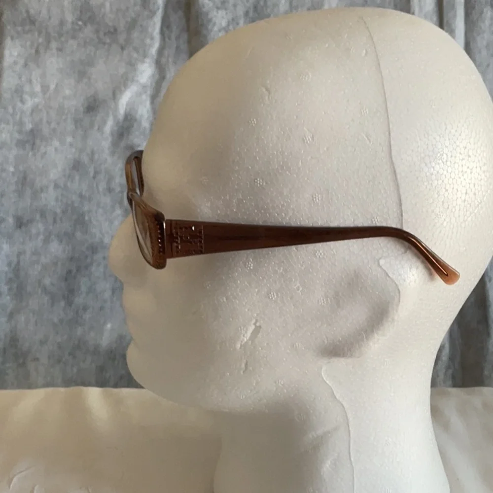 FENDI BROWN WITH RHINESTONES PRESCRIPTION OPTICAL FRAMES GLASSES - Picture 8 of 8